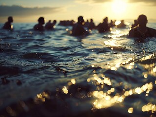 Summer water sports activities