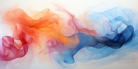 Abstract different colors smoke fly decorative background backdrop