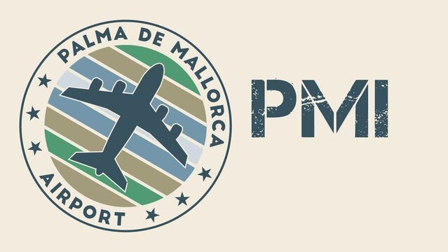 Palma de Mallorca Airport intro video. Airport information animation. Classy 4k video.