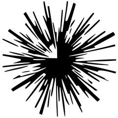 Obraz premium black and white explosion