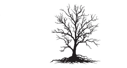 Tree Silhouette Vector Illustration