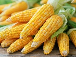 A cornfield, a corn