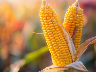 A cornfield, a corn