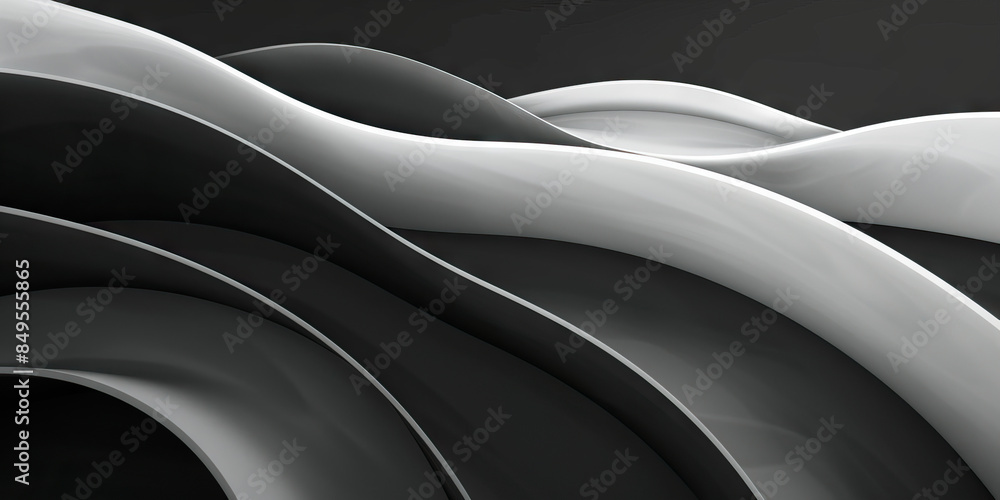 Poster monochrome palette: using different shades of the same color can create a cohesive and calming backg