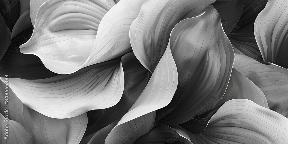 Poster monochrome palette: using different shades of the same color can create a cohesive and calming backg