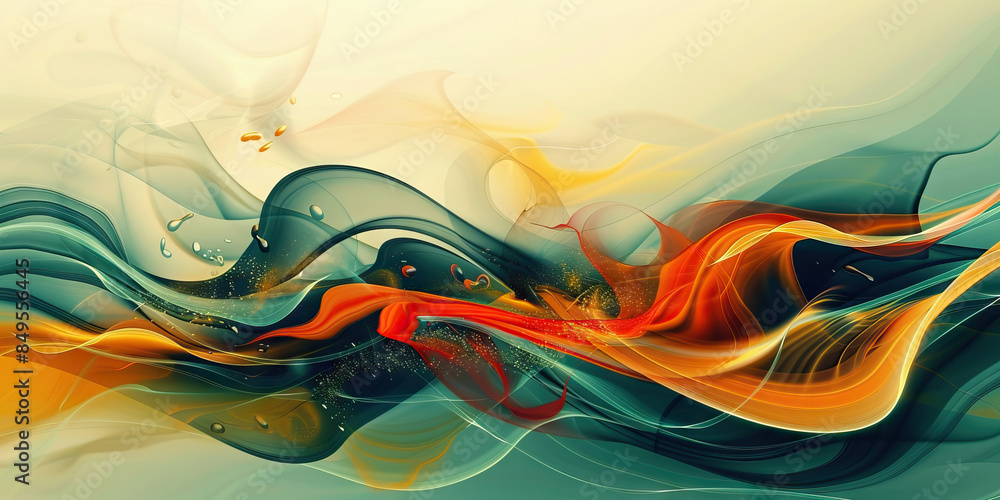 Poster abstract art: minimalist abstract art or illustrations can add a unique touch to your background
