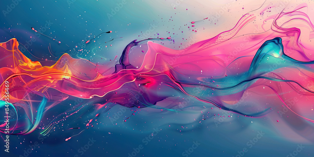 Aufkleber abstract art: minimalist abstract art or illustrations can add a unique touch to your background