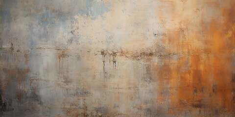 Fototapeta premium Graphic abstract draw paint ink watercolor decoration background surface texture canvas with beige bronze brown colors scene