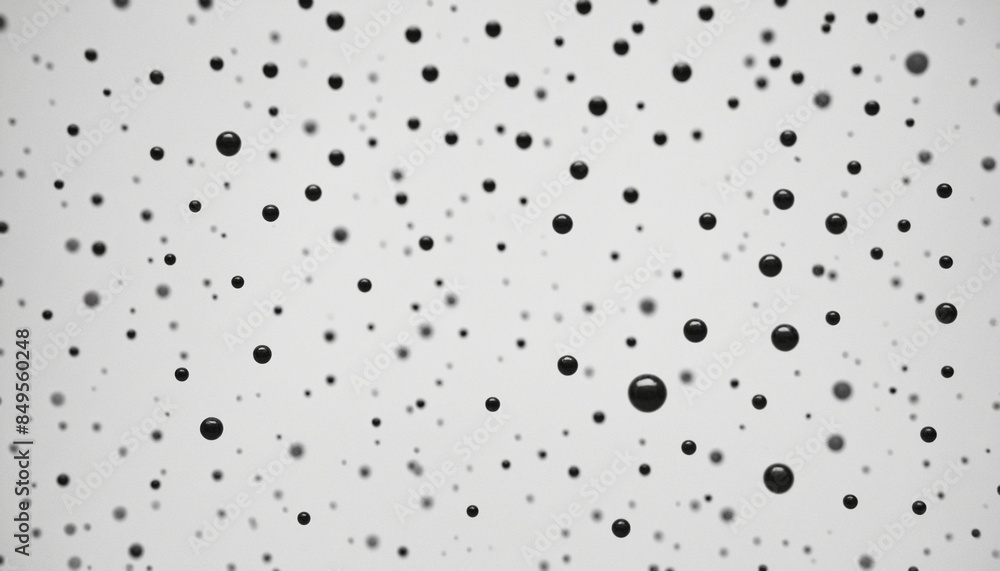 Poster geometric patterns of small dots on a blank canvas