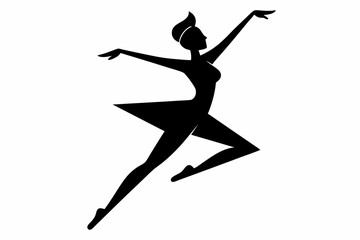 Dancer  silhouette icon vector design