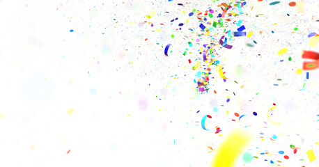 confetti png. Gold confetti falls from the sky. Glittering confetti on a transparent background. Holiday