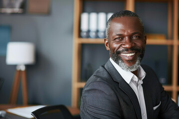 Fototapeta premium Smiling Senior Businessman in Office