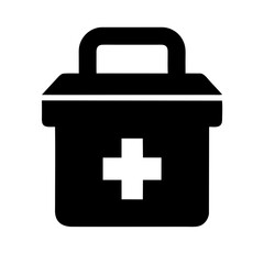 first aid kit isolated