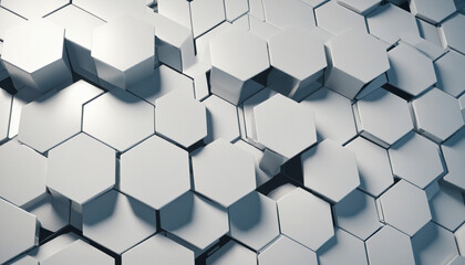 Hexagonal geometric pattern for modern digital design and business concepts