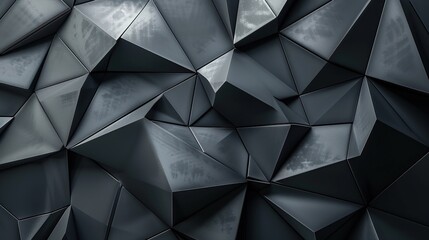 Fototapeta premium Abstract Geometric Black and White Triangles