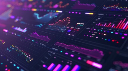 Obraz premium Dynamic Financial Data Visualization with Generative AI