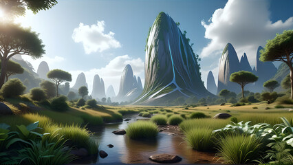 Fantastic mountains, nature