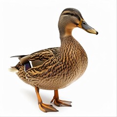 A photo of a duck, isolated on a white background for clear png image