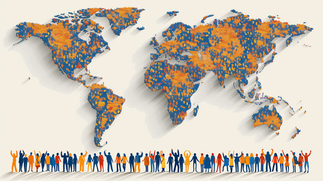 graphic illustration of demographic change