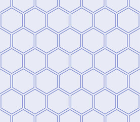 Abstract background with geometric mosaic shapes. Livid Blue color on matching background. Hexagon mosaic pattern. Large hexagon shapes. Seamless pattern. Tileable vector illustration.