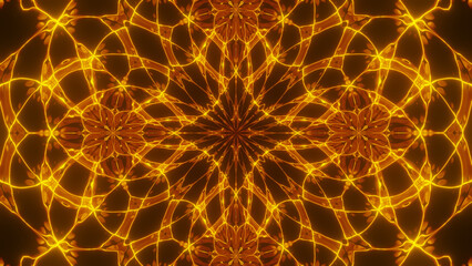 Abstract cosmic chaos background. Symmetric kaleidoscope backdrop from Liquid hypnotic rays.
