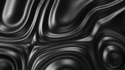 Smooth silk wavy black cloth. Abstract noise dark background.