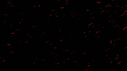 Burning ash background. Sparks backdrop. Flickering abstract Particles