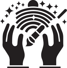 rainbow or color spectrum flat icon for apps and websites