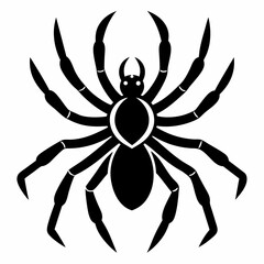 Obraz premium Crab Spider vector silhouette illustration svg file