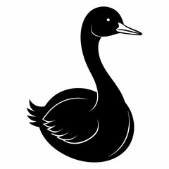 Eared Grebe animal  vector illustration svg file