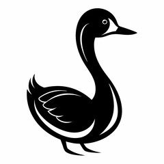 Eared Grebe animal  vector illustration svg file