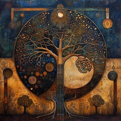 tree of life, the world tree yggdrasil, old norse world ash