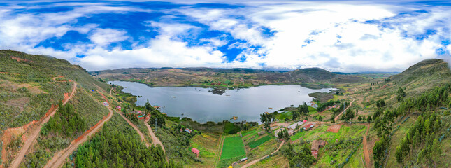 view of the lake San Nicolas, Namora