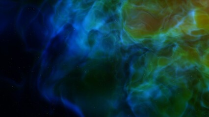 Planetary nebula in deep space. Abstract colorful background
