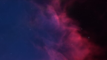 Planetary nebula in deep space. Abstract colorful background
