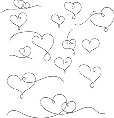 HEARTS ALPHAS OUTLINES 1