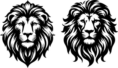 lion head vector silhouette