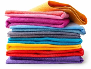 A collection of premium felt sheets with adhesive backing, white background