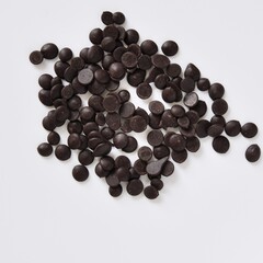 Cacao massa Crude Cacao Isolated on White Background