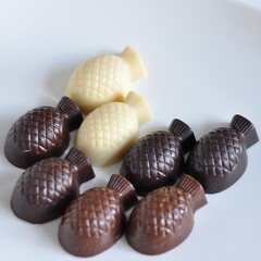 Handmade Chocolate Candies in Shapes