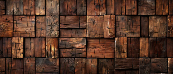 Mellow dark-colored wood texture background. Natural grain and high contrast.	
