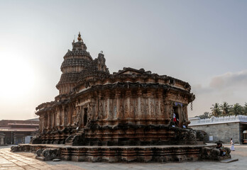 Fototapeta premium Sri Sharadamba Temple is a famous Hindu temple dedicated to Goddess Sharadamba in the holy city of Sringeri. Karnataka, India.