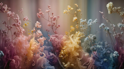 Soft Pastel Floral Dreamscapes Unwind