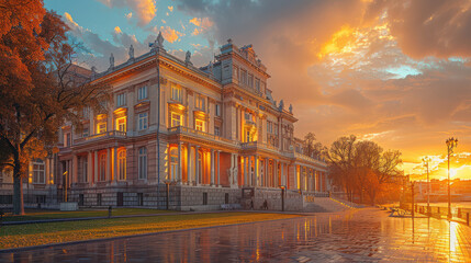 Capture the grandeur of Belgrade, Serbia created with Generative AI technology