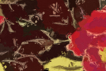 Oil paintings and various flowers, lotus leaves, lotus ponds, mandarin ducks, roses, peonies, flowers, and birds are beautiful
