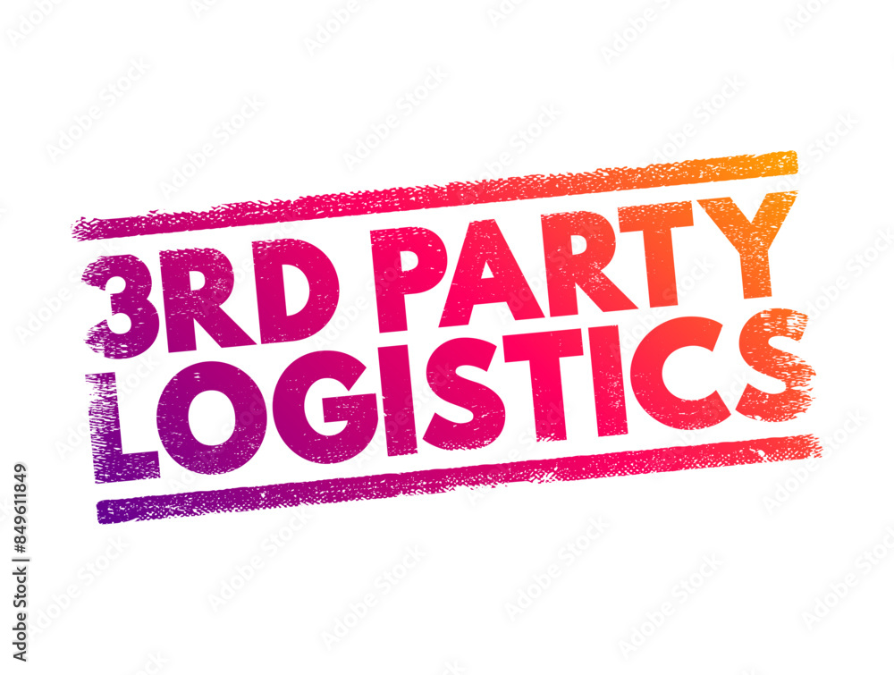 Poster 3rd third-party logistics - organization's use of third-party businesses to outsource elements of it