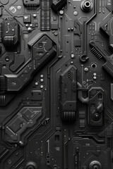 Fototapeta premium Abstract Black-and-White Geometric Patterns