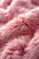 Seamless Pink Fur Background.