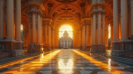 Capture the grandeur of Bucharest, Romania created with Generative AI technology