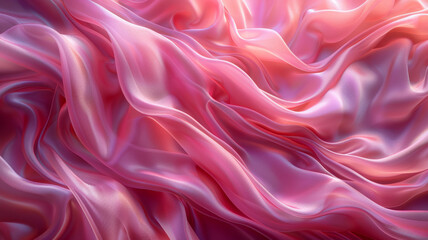 Obraz premium Pink Silk Texture with Elegant Drapes